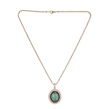 22k Gold Plated Amolya Varnya Pendant Set