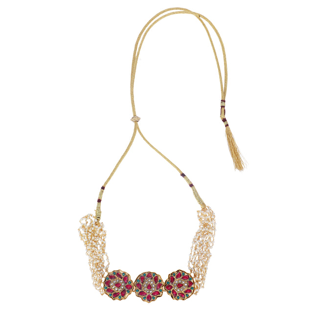 22k Gold Plated Amolya Trilota Choker Set