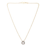 Sparsh 22k Gold Plated Mossanite Pendant