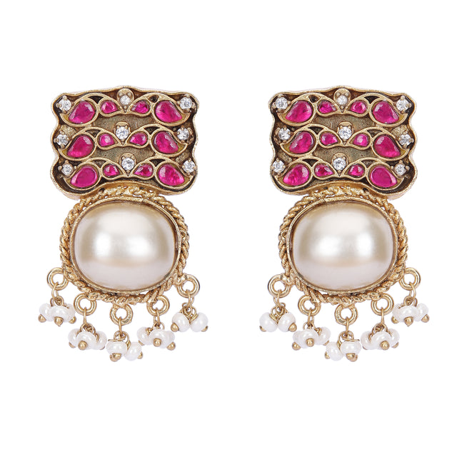 22k Gold Plated Rohini Ear Studs