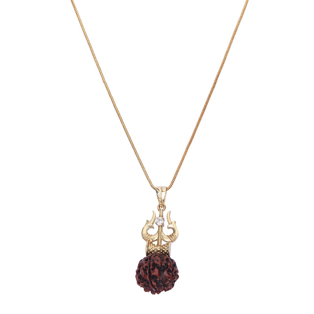 22k Gold Plated Rudra Pendant