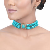 GULUBAND Zulekha ZIRCON  choker set