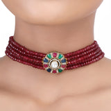 GULUBAND Yagasri polki choker set