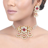 GULUBAND Naveta KUNDAN CHOKER SET