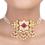 GULUBAND Naveta KUNDAN CHOKER SET