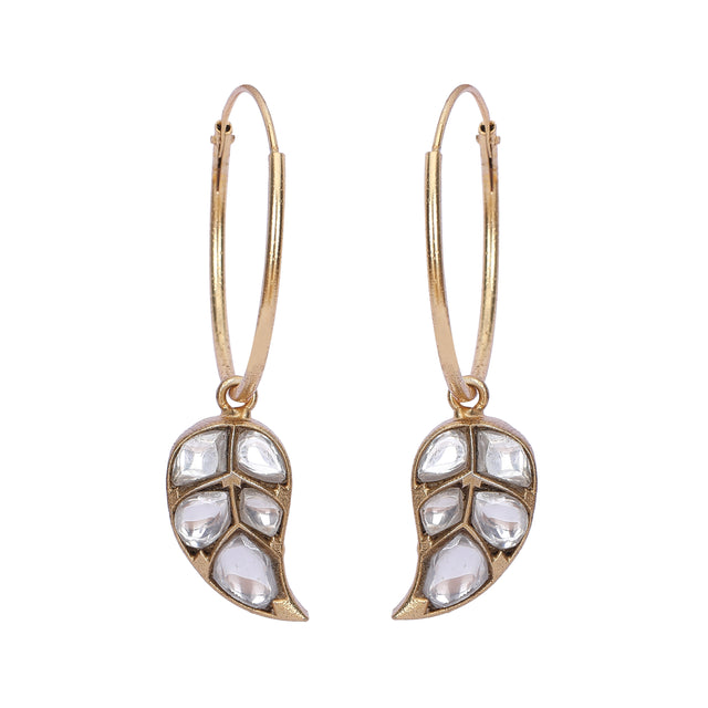 Sparsh 22k Gold Plated Hoops