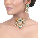 GULUBAND Zhalak kundan choker set