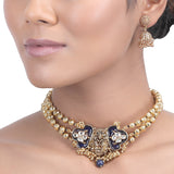 GULUBAND Zhanvi kundan choker set