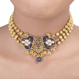 GULUBAND Zhanvi kundan choker set