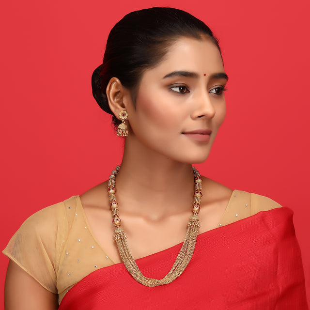 Swarnam - Gold Strings Namya Necklace Set