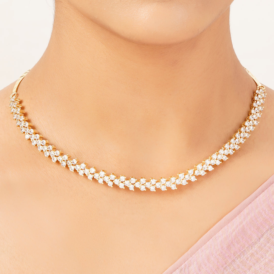 22k Gold Plated Gulnaar Komal Necklace Set