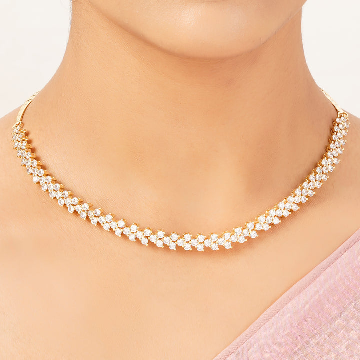 22k Gold Plated Gulnaar Komal Necklace Set