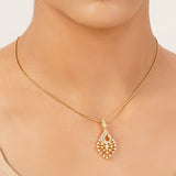 22k Gold Plated Gulnaar Ambar Pendant Set