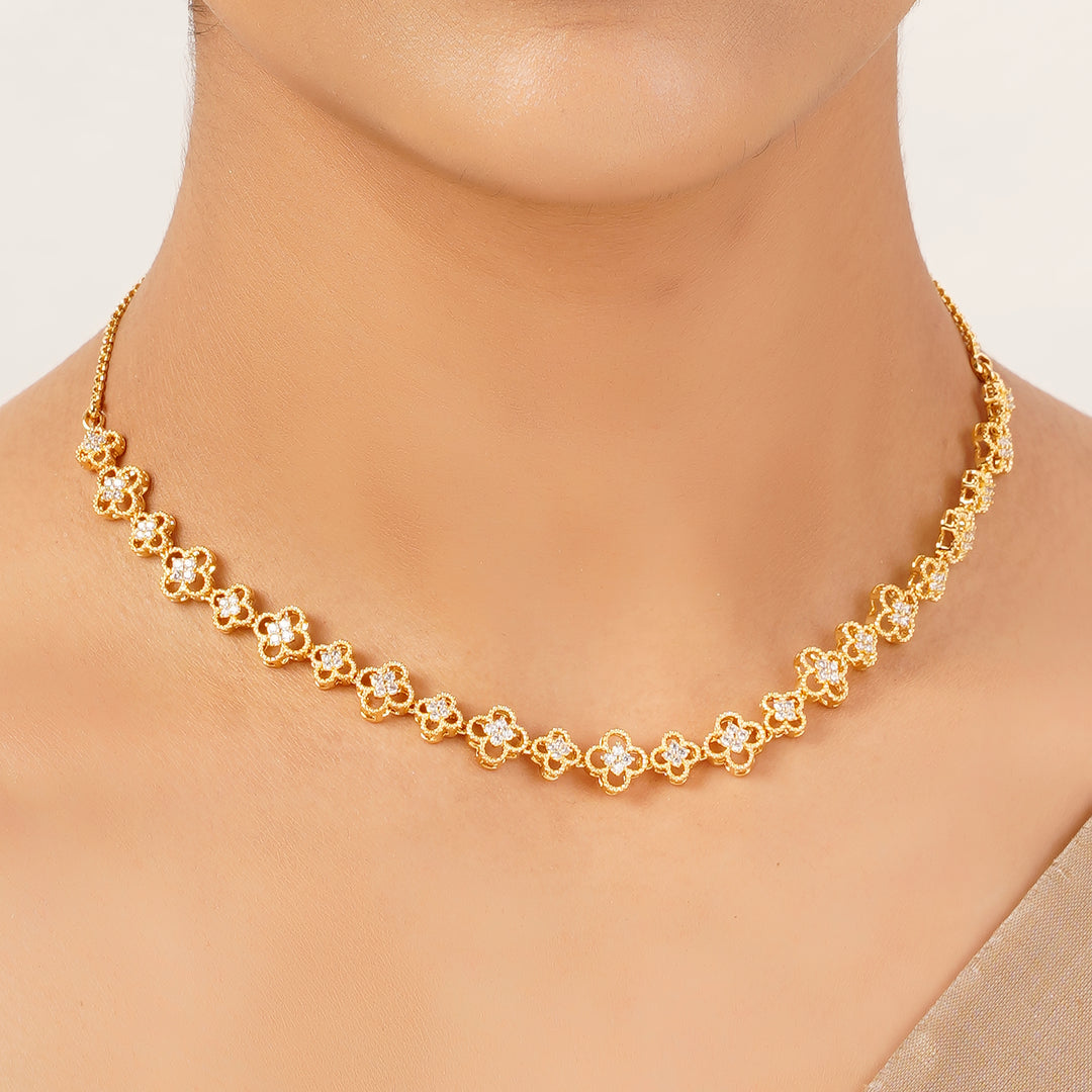 22k Gold Plated Gulnaar Prerna Necklace Set
