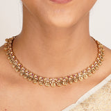 22k Gold Plated Kanaka Anvika Necklace Set