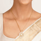 22k Gold Plated Ridhi Pravaaha Pendant Set