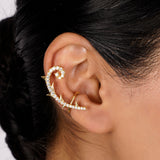 22k Gold Plated Jhilmil Sage Earclips