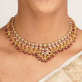 22k Gold Plated Kanaka Lavina Necklace Set