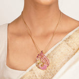 22k Gold Plated Ridhi Hemangi Pendant Set