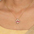 22k Gold Plated Sampada Chandraprabha Pendant