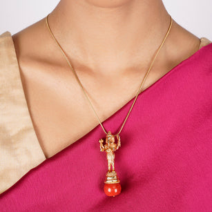 22k Gold Plated Ishvara Shakti Pendant