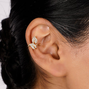 22k Gold Plated Jhilmil Vibe Earclips