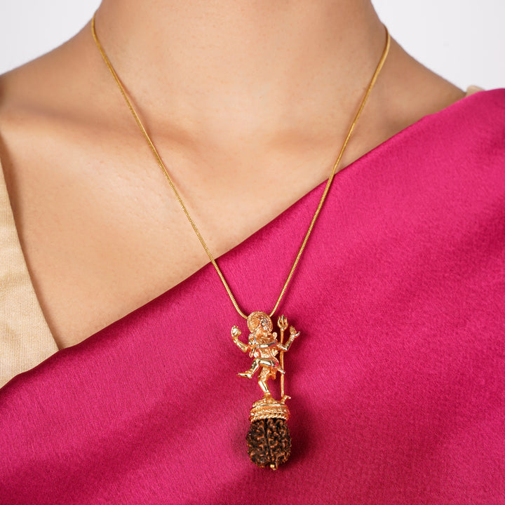 22k Gold Plated Ishvara Veera Pendant