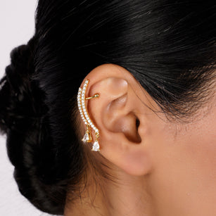 22k Gold Plated Jhilmil Bliss Earclips