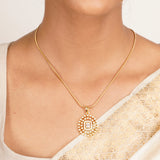 22k Gold Plated Ridhi Chandrika Pendant Set