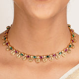 22k Gold Plated Kanaka Ojal Necklace Set