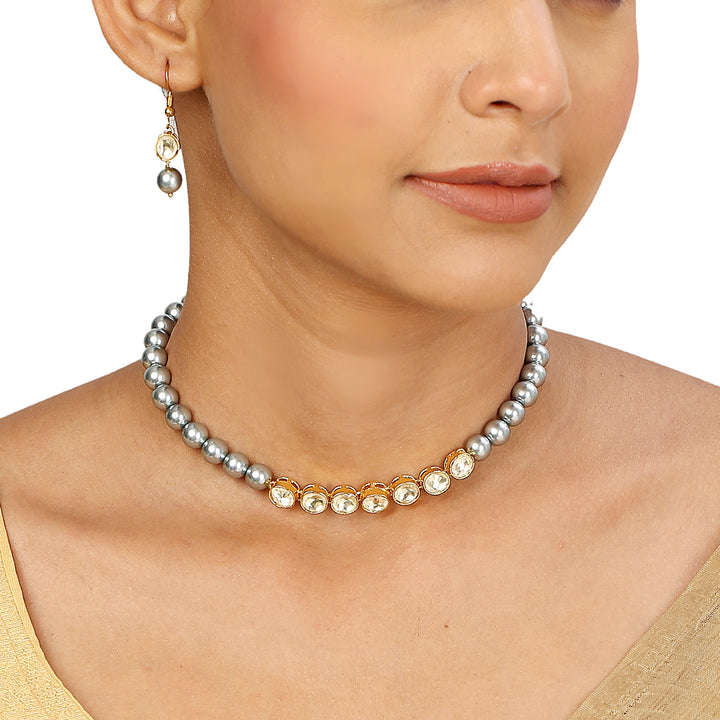 22k Gold Plated Sampada Dhanalakshmi Necklace set