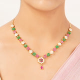 22k Gold Plated Gulnaar Pankh Necklace Set