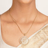 22k Gold Plated Ridhi Prabha Pendant Set