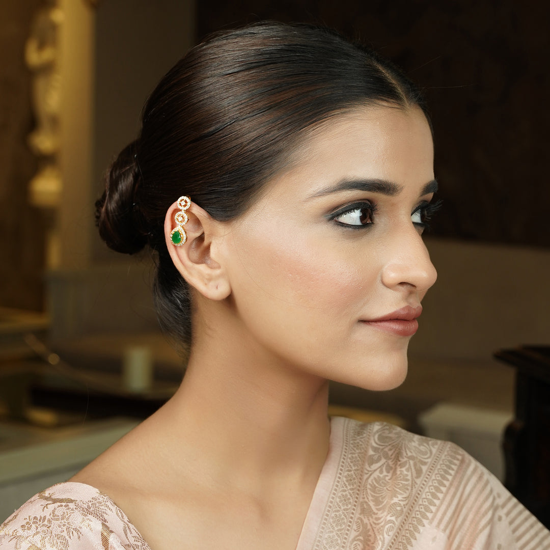 22k Gold Plated Tarika Driplet Earcuff