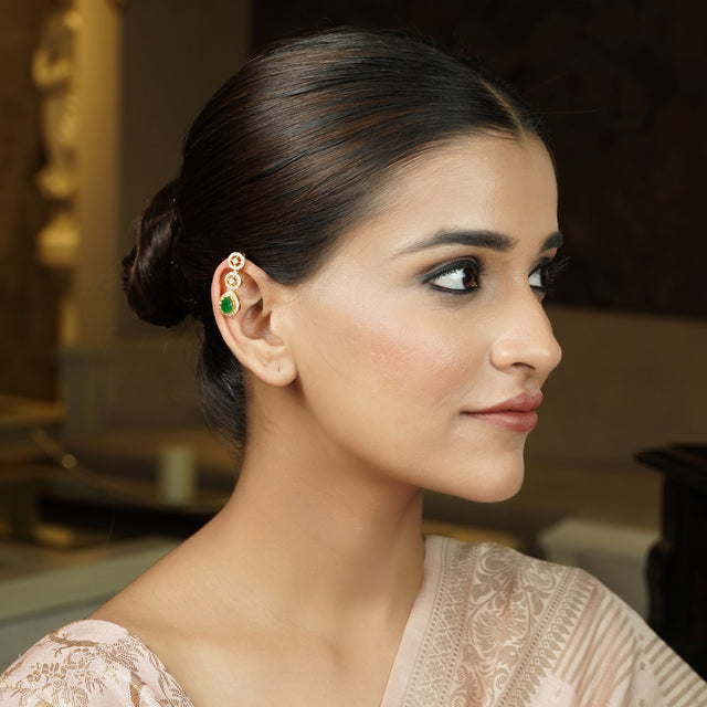 22k Gold Plated Tarika Driplet Earcuff