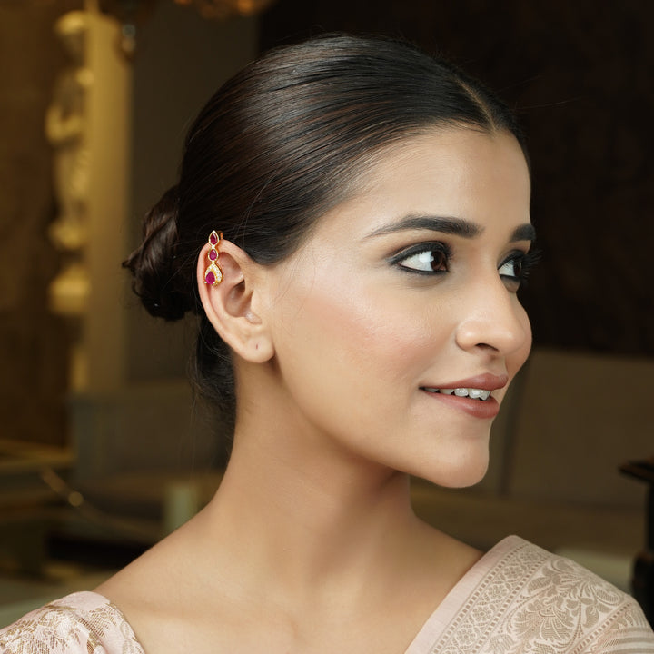 22k Gold Plated Tarika Drip Earcuff