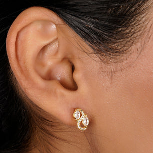 22k Gold Plated Ziya Pure Studs