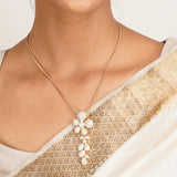 22k Gold Plated Ridhi Vartula Pendant Set