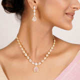 22k Gold Plated Zivara Elariz Necklace Set