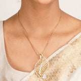 22k Gold Plated Ridhi Vritta Pendant Set