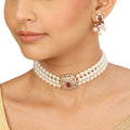 22k Gold Plated Sampada Hemakshi Choker set