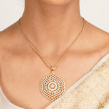 22k Gold Plated Ridhi Ratna Pendant Set