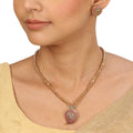 22k Gold Plated Sampada Jagadamba Necklace set