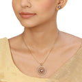 22k Gold Plated Sampada Kalasakhi Pendant set