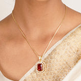 22k Gold Plated Ridhi Lalita Pendant Set
