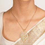 22k Gold Plated Ridhi Chandra Pendant Set