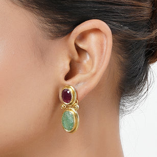 22k Gold Plated Varsha Aakarsha Earrings