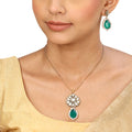 22k Gold Plated Sampada Manikarnika Pendant set