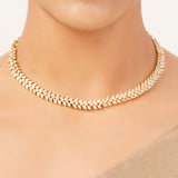 22k Gold Plated Gulnaar Rekha Necklace Set