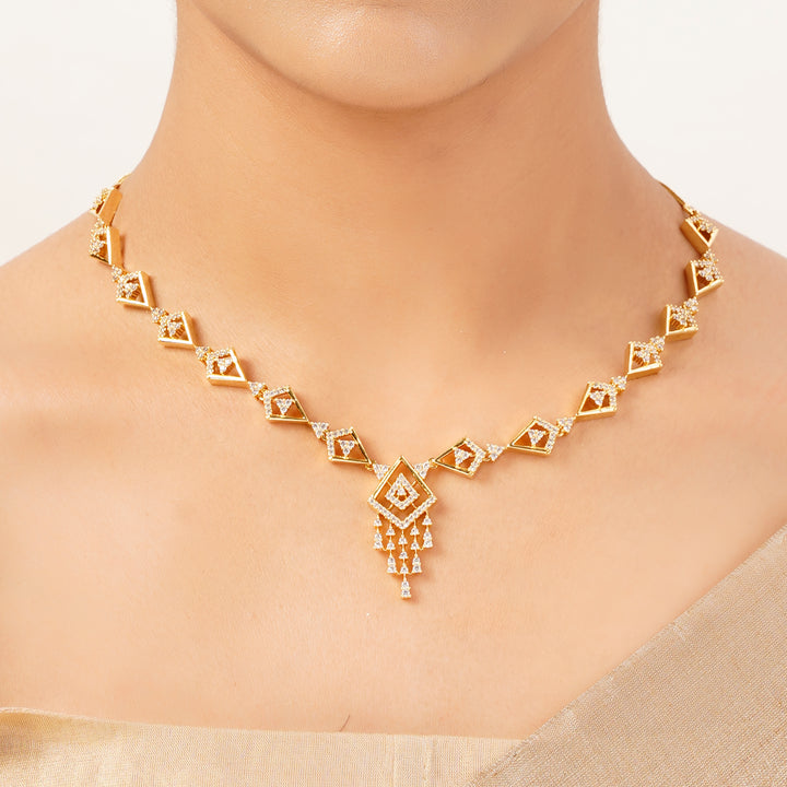 22k Gold Plated Gulnaar Heer Necklace Set
